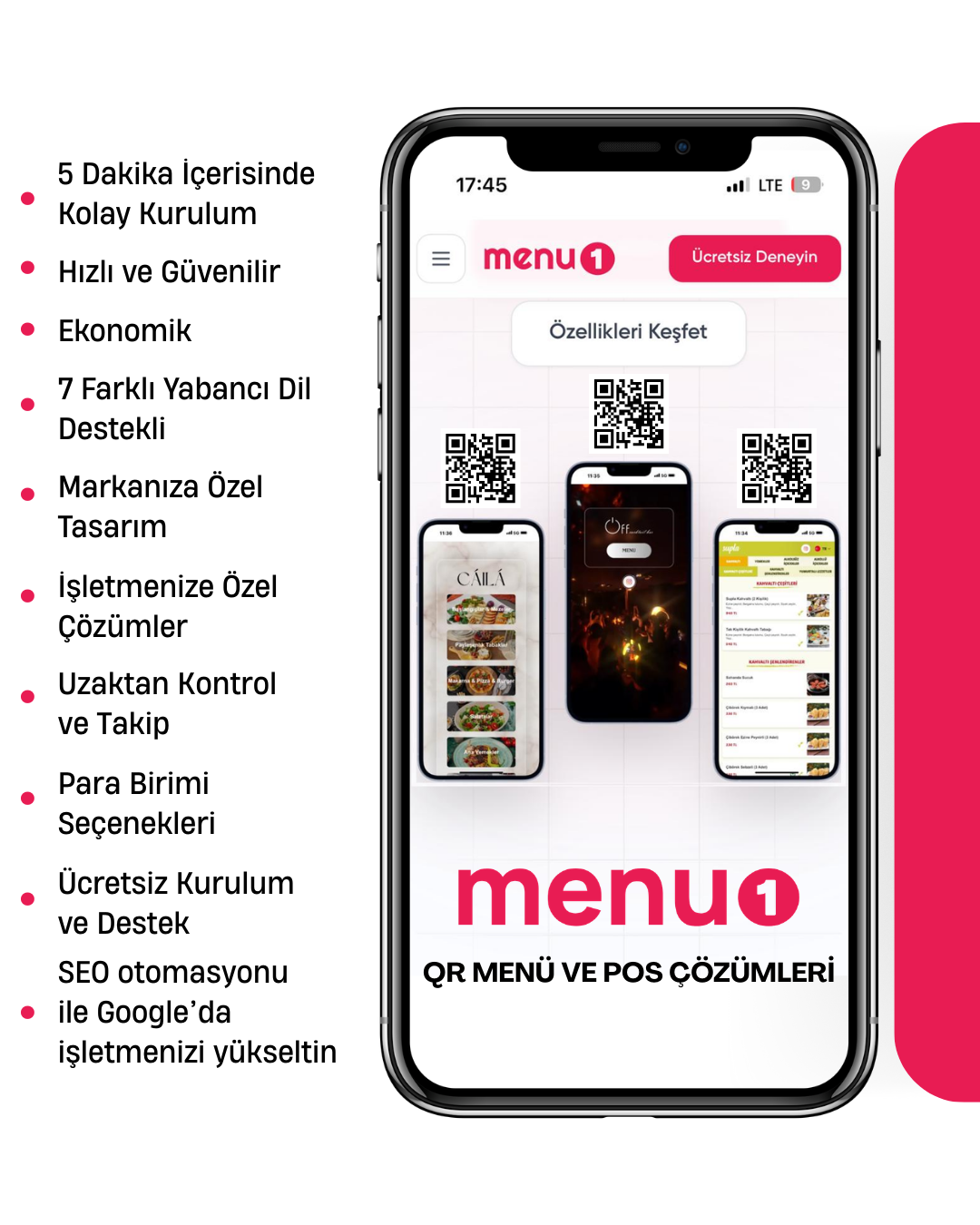 Denizli QR Menü Sistemi | Menu1 SEO Uyumlu Dijital Menü Otomasyonu